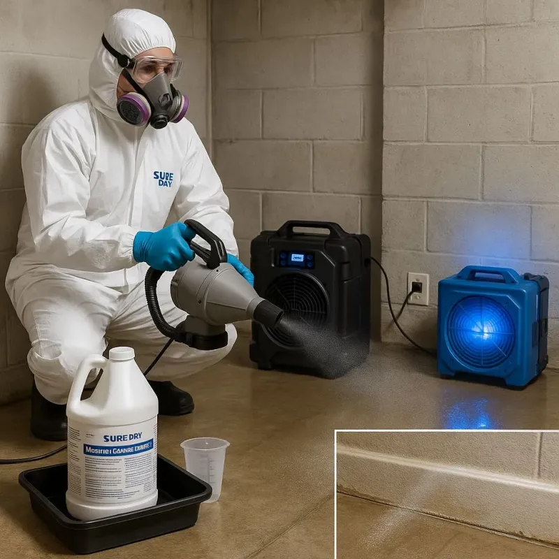 Sanitization and Odor Removal process in Camden, NC
